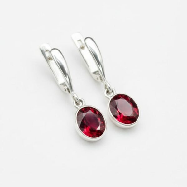 Ruby Drop Earrings